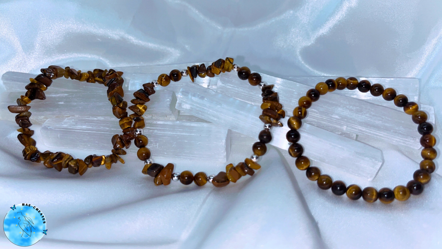 Root Chakra Bracelet (Tiger’s Eye)