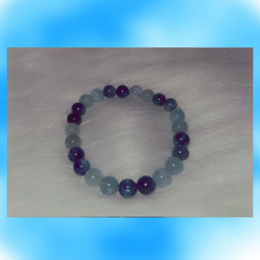 Blue Kyanite + Aquamarine Bracelet